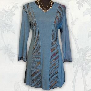 Parsley And Sage Patchwork Panel Women's Tunic Dress